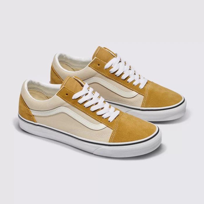 TÊNIS VANS OLD SKOOL SUEDE POP CANVAS CREAM