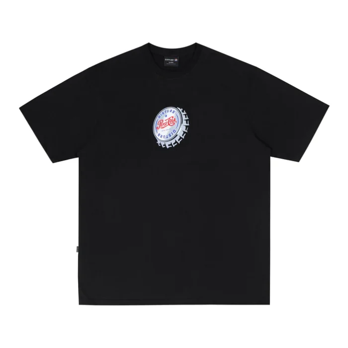 CAMISETA DISTURB VINTAGE CAP PRETA