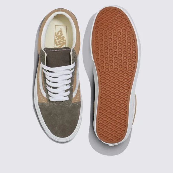 TÊNIS VANS OLD SKOOL SUEDE BLOCK BROWN