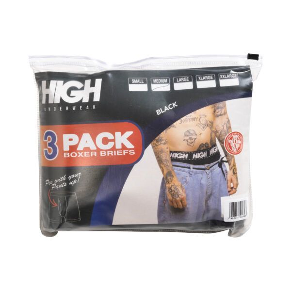 PACK DE CUECAS HIGH COMPANY PRETA