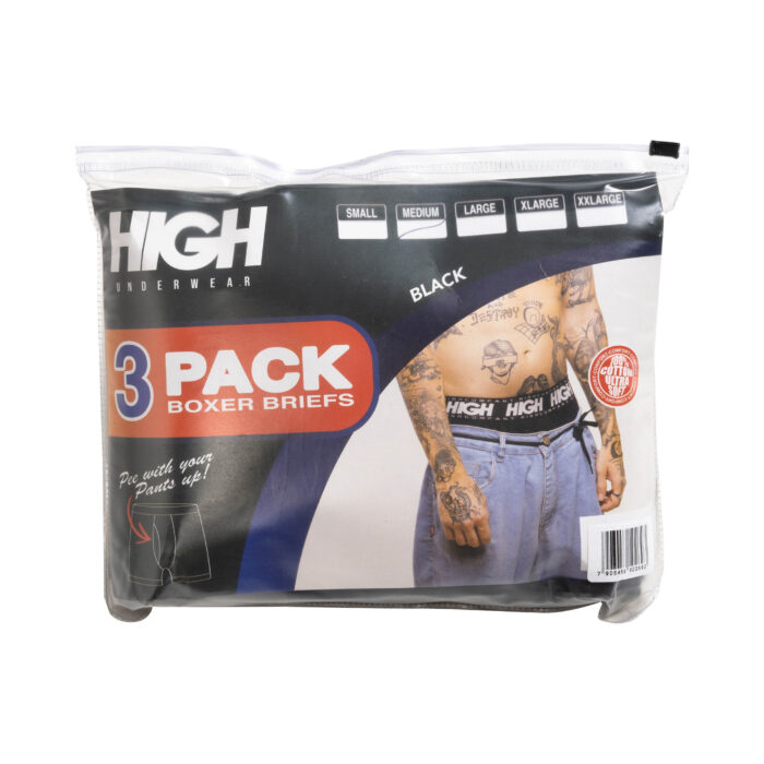 PACK DE CUECAS HIGH COMPANY PRETA