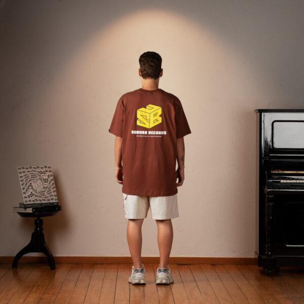 CAMISETA SUBURB COMPANY CUBE MARROM