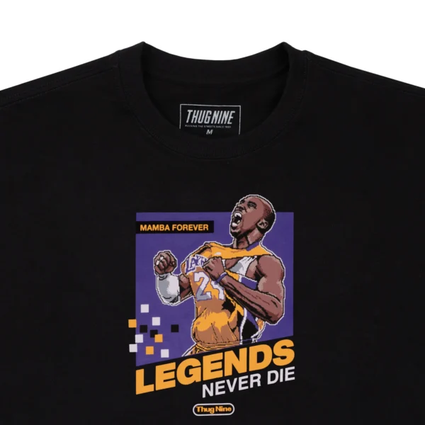 CAMISETA THUG NINE MAMBA FOREVER PRETA
