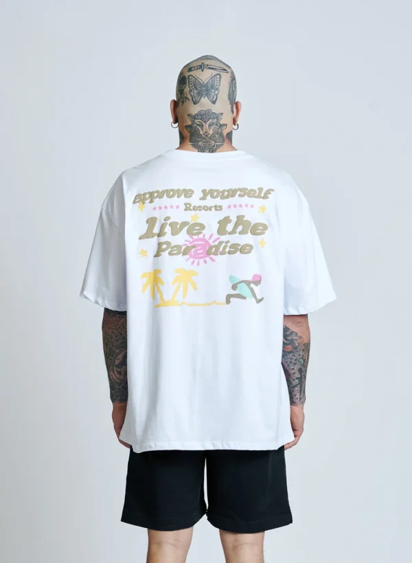CAMISETA APPROVE OVERSIZED RESORT BRANCA