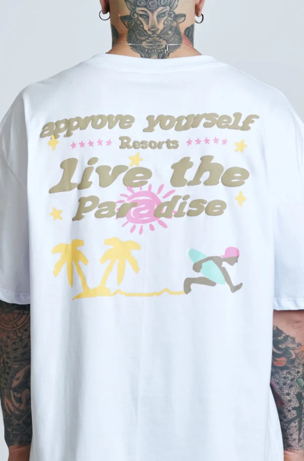 CAMISETA APPROVE OVERSIZED RESORT BRANCA