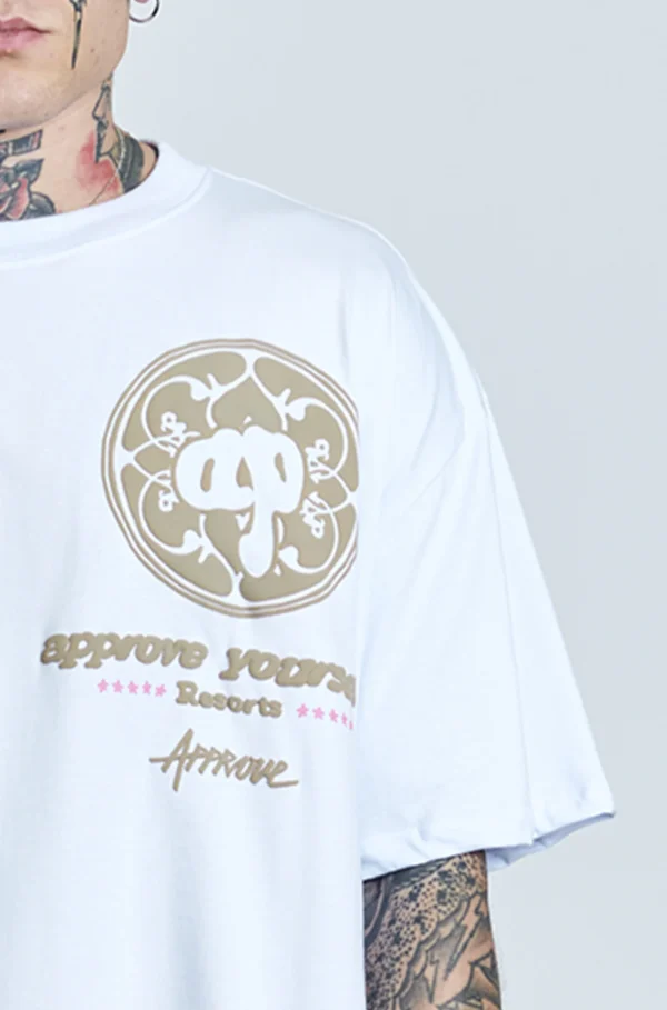 CAMISETA APPROVE OVERSIZED RESORT BRANCA