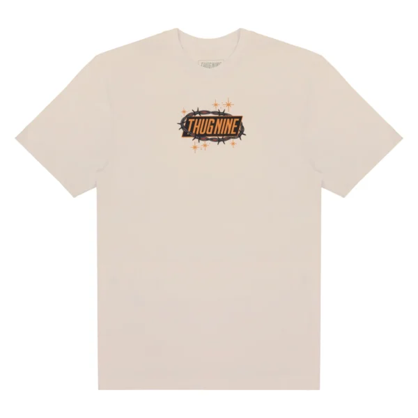 CAMISETA THUG NINE CHICANA COLORS OFF WHITE