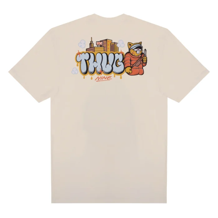CAMISETA THUG NINE CATHUG OFF WHITE