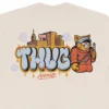 CAMISETA THUG NINE CATHUG OFF WHITE