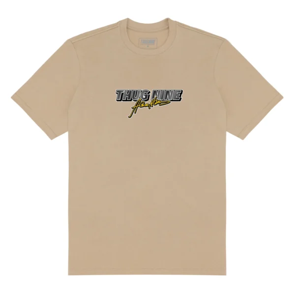 CAMISETA THUG NINE LOW LIFE CAQUI