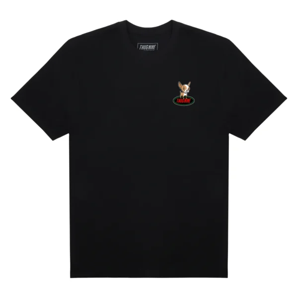 262438-2 CAMISETA THUG NINE CHARRA PRETA