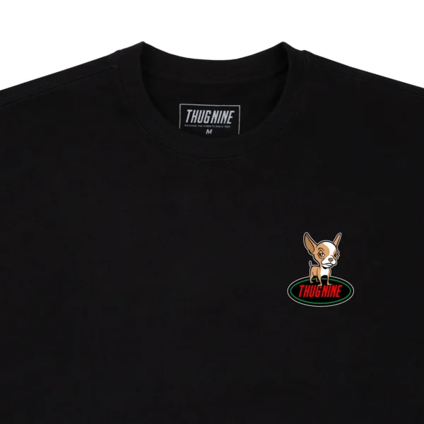 262438-4 CAMISETA THUG NINE CHARRA PRETA