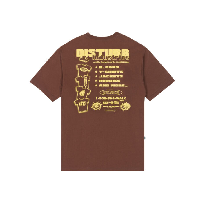 CAMISETA DISTURB FLYMARKET MARROM