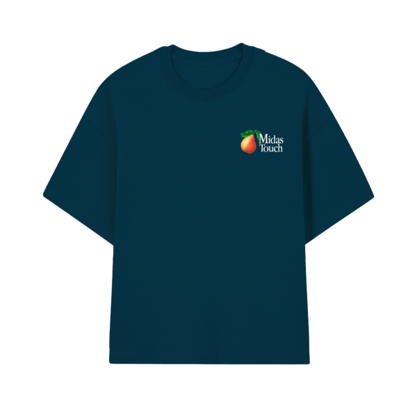 Frutas-Azul-frente CAMISETA MIDAS TOUCH FRUITS MARINHO