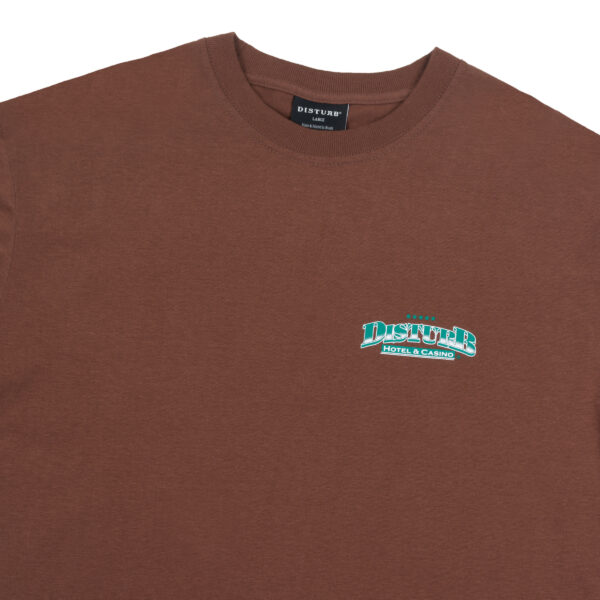 Played Cards Tee in Brownjpg CAMISETA DISTURB PLAYED CARTS MARROM