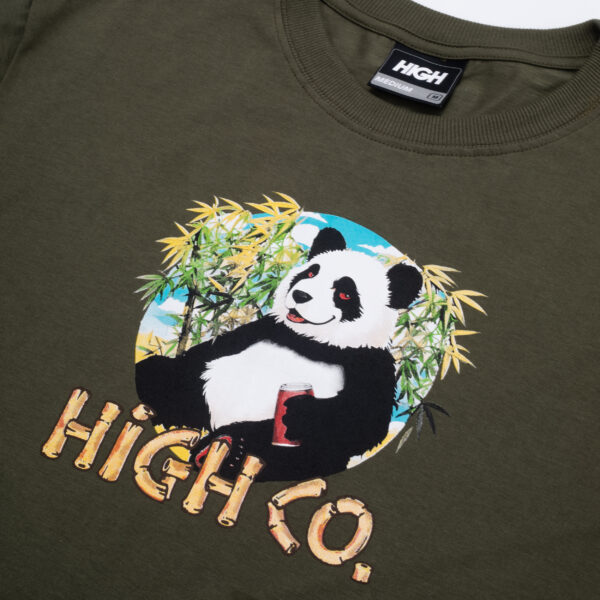 Tee_Panda_OliveGreen_Detail CAMISETA HIGH COMPANY PANDA VERDE MILITAR
