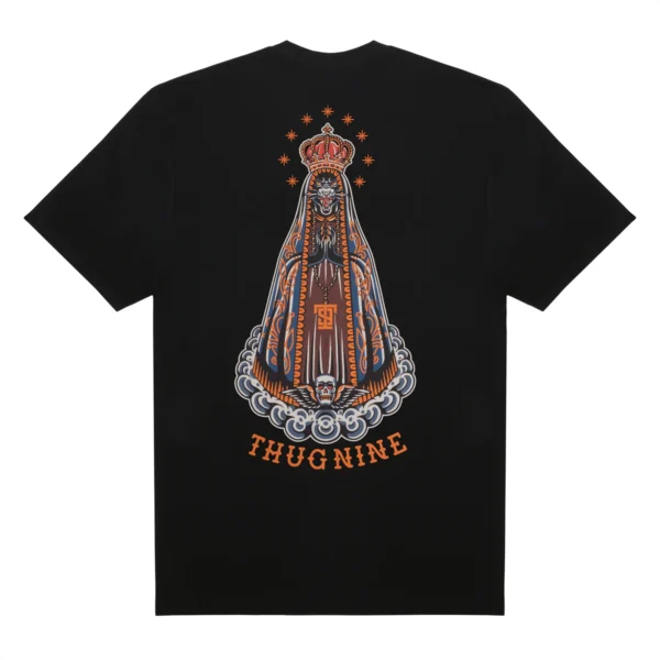 262318-3 CAMISETA THUG NINE HAIL MARY PRETA