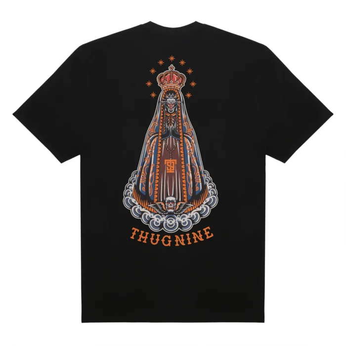CAMISETA THUG NINE HAIL MARY PRETA