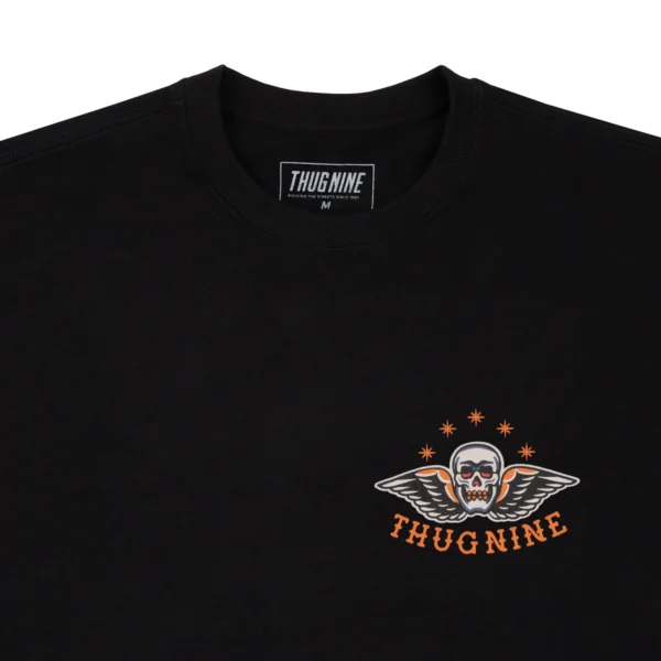 262318-4 CAMISETA THUG NINE HAIL MARY PRETA