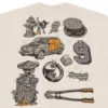 CAMISETA THUG NINE MESS OFF WHITE