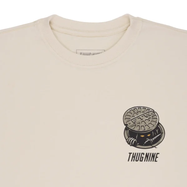 CAMISETA THUG NINE MESS OFF WHITE