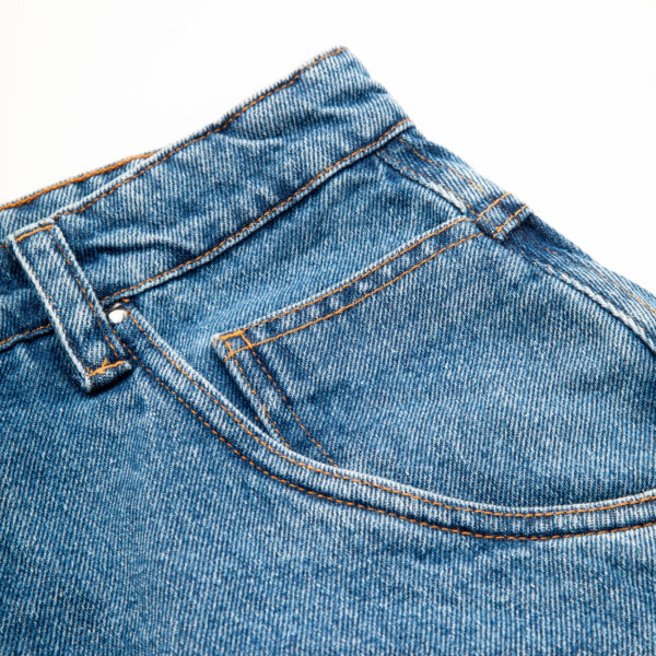 Jeans_Logo_Line_Blue_Detail_2 CALCA JEANS HIGH COMPANY LOGO LINE AZUL