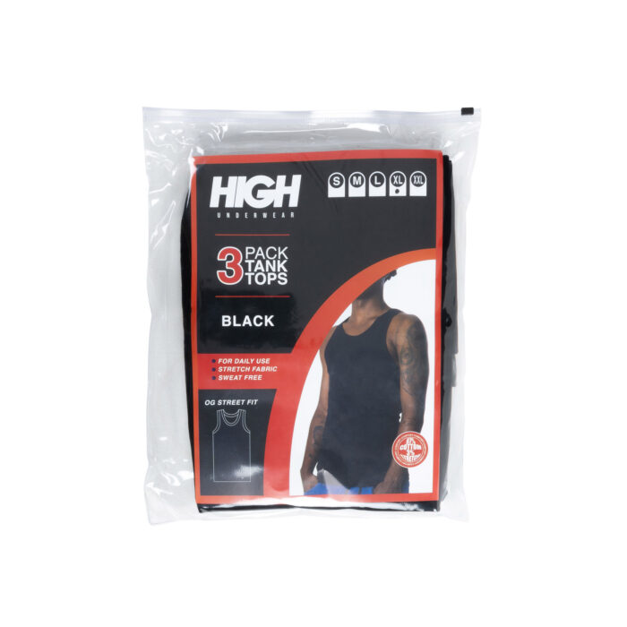 PACK DE REGATAS HIGH COMPANY PRETA