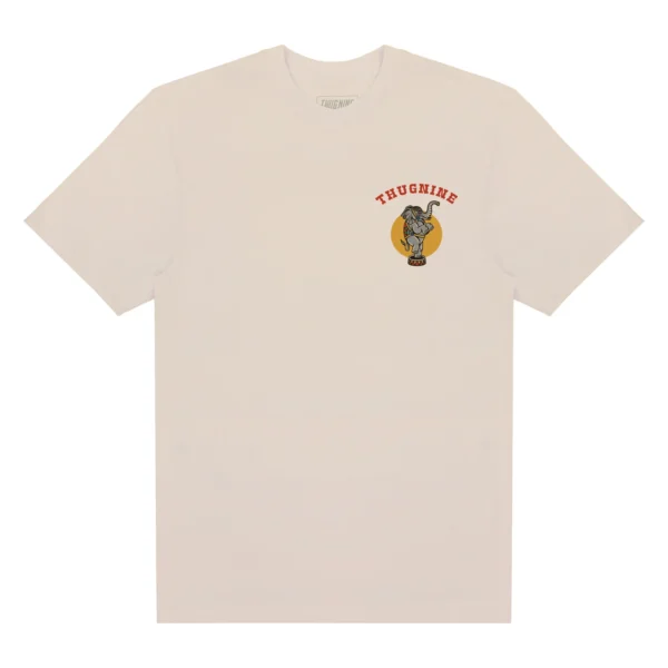 262748-3 CAMISETA THUG NINE SAD CLOWN CREME
