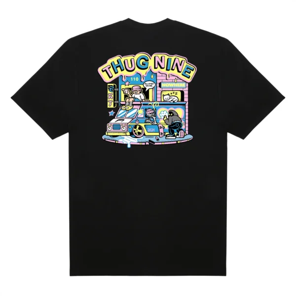 262802-2 CAMISETA THUG NINE ALL EYES ON ME PRETA