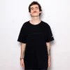 CAMISETA CHAMPION LOGO BORDADO MALHAO PRETA