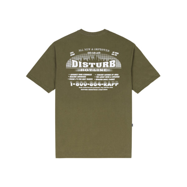 Hotline Tee in Beige Back CAMISETA DISTURB HOTLINE BEGE