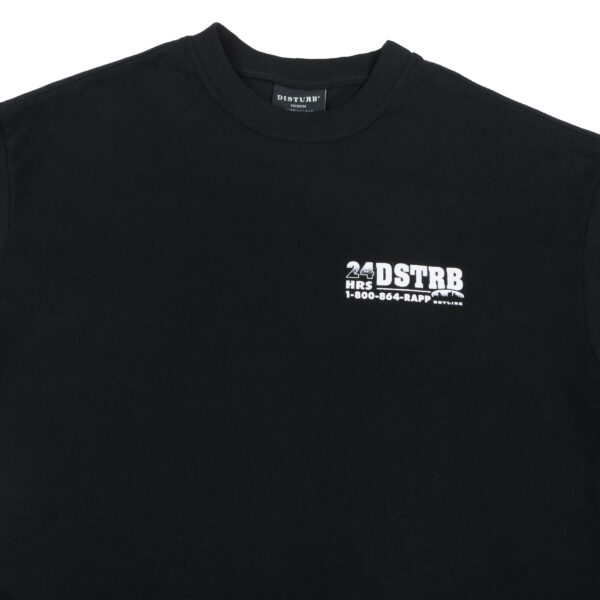 Hotline Tee in Black (1) CAMISETA DISTURB HOTLINE PRETA