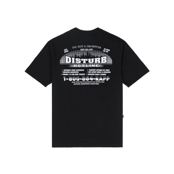 Hotline Tee in Black Back CAMISETA DISTURB HOTLINE PRETA