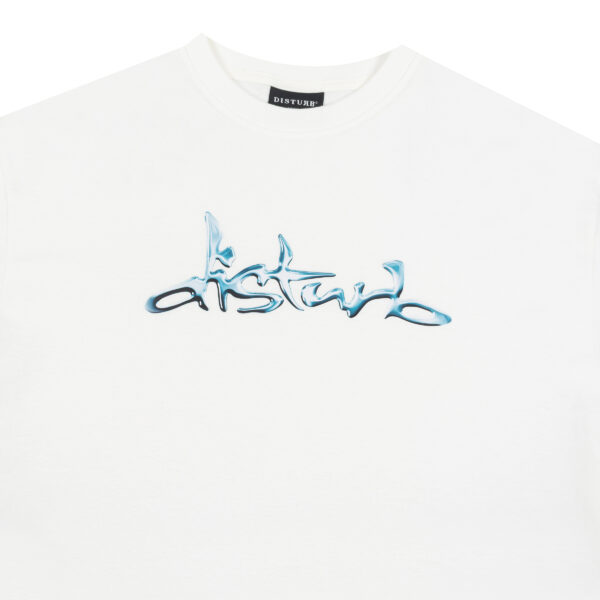 Liquid Chrome Tee in Offwhite (1) CAMISETA DISTURB LIQUID CHROME OFF WHITE