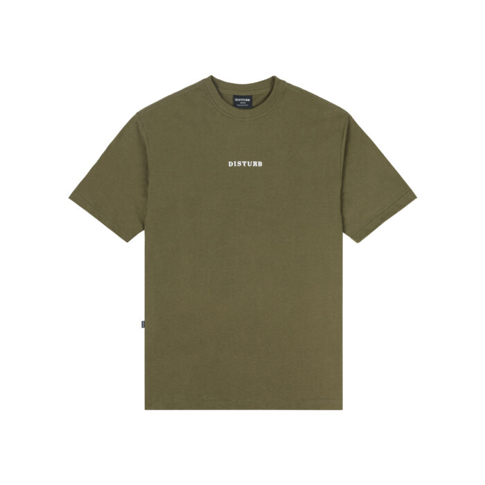 CAMISETA DISTURB OG LOGO BEGE