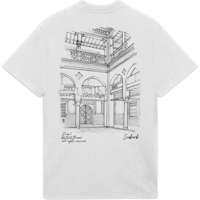 CAMISETA SUBURB COMPANY ARCHITE OFF WHITE