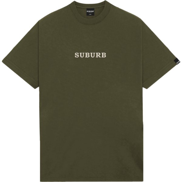 SUBURB DROP 1 25 - 5527 VERDE frentex CAMISETA SUBURB COMPANY EMBROIDERY VERDE