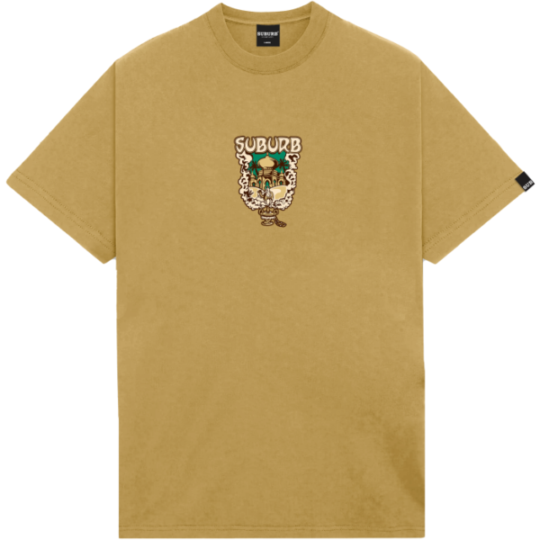SUBURB DROP 1 25 - 5528 BEGE frentex CAMISETA SUBURB COMPANY SMOKE BEGE