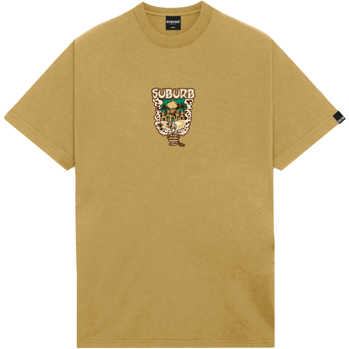 CAMISETA SUBURB COMPANY SMOKE BEGE