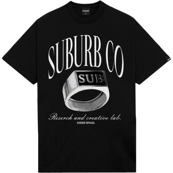 SUBURB DROP 1 25 - 5530 PRETO frentex CAMISETA SUBURB COMPANY RING PRETA