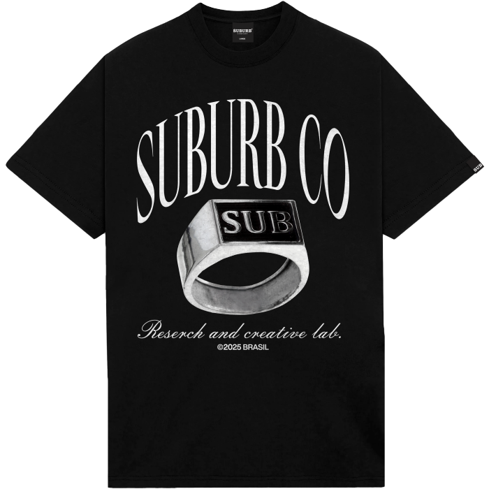 CAMISETA SUBURB COMPANY RING PRETA