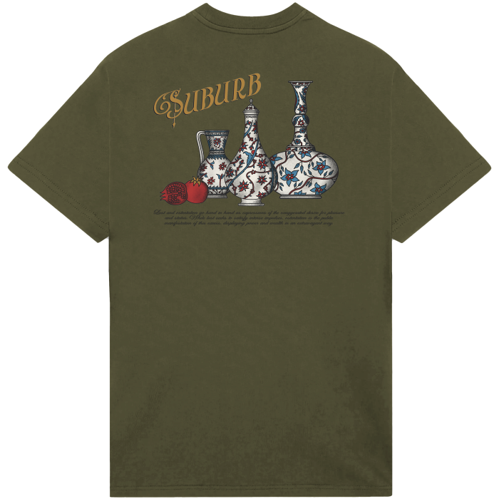 CAMISETA SUBURB COMPANY VASOS VERDE