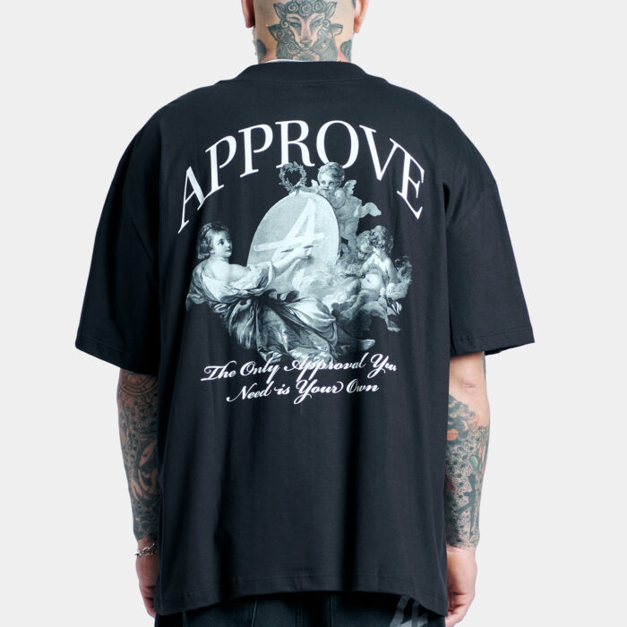 CAMISETA APPROVE OVERSIZED CUPID PRETA