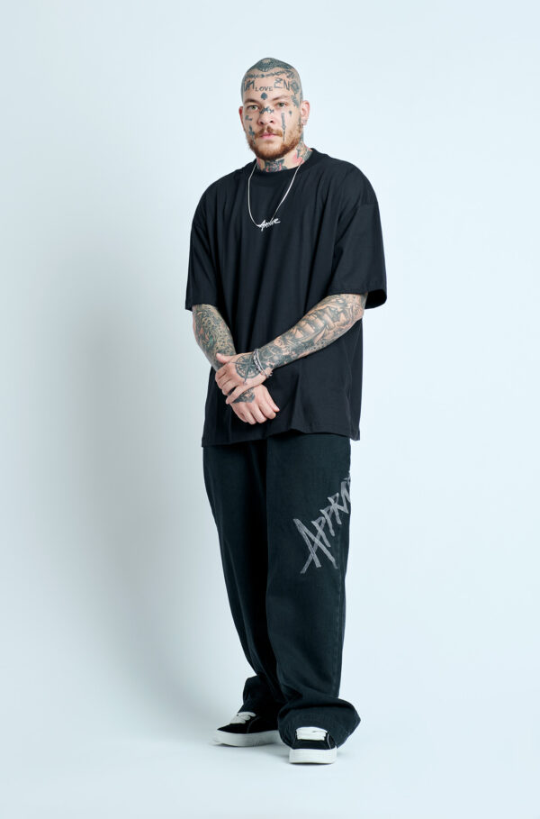 02-42 CAMISETA APPROVE OVERSIZED CUPID PRETA