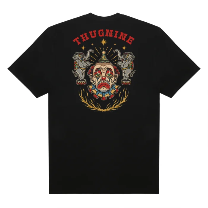 CAMISETA THUG NINE SAD CLOWN PRETA