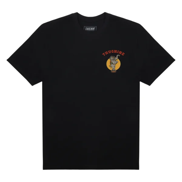 262754-3 CAMISETA THUG NINE SAD CLOWN PRETA