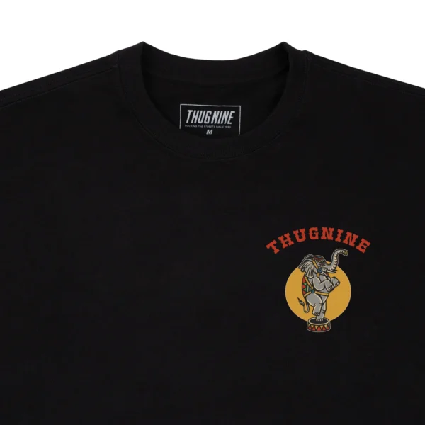 262754-4 CAMISETA THUG NINE SAD CLOWN PRETA