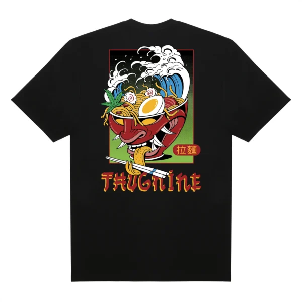 262868-2 CAMISETA THUG NINE LAMEN STORM PRETA