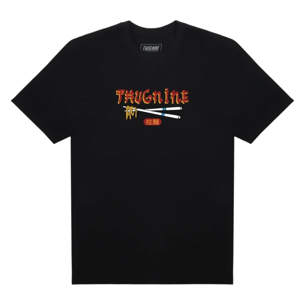 262868-3 CAMISETA THUG NINE LAMEN STORM PRETA
