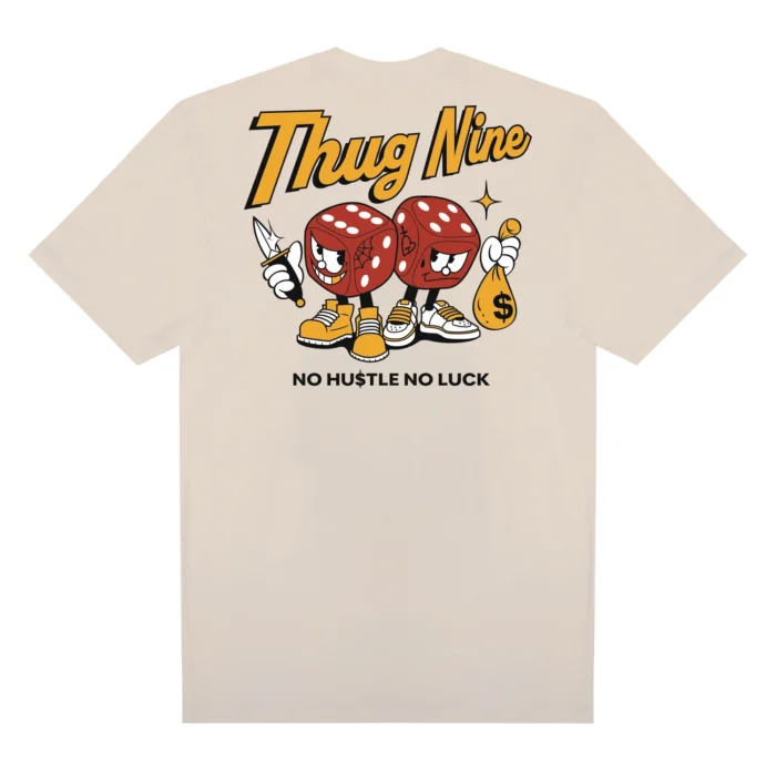 CAMISETA THUG NINE OG DICES CREME